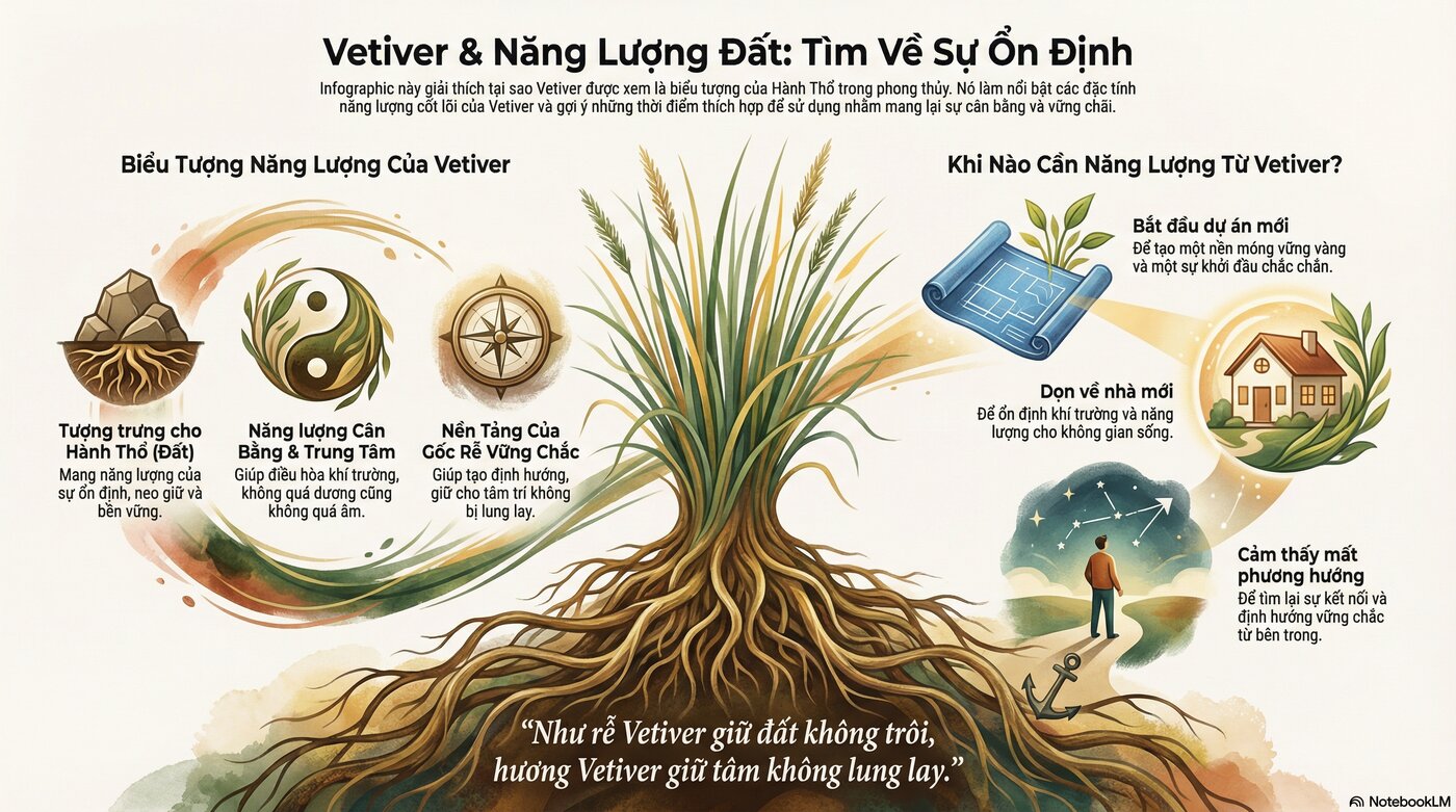 Vetiver và năng lượng đất - Tìm về sự ổn định