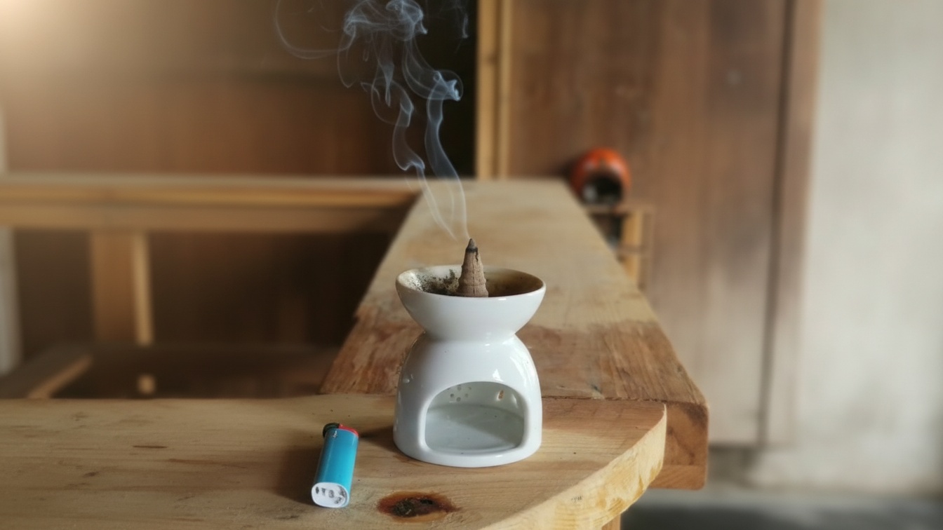 Cách sử dụng Nhang Vetiver cùng lư xông
